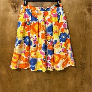 Liz Claiborne 6p linen blend skirt